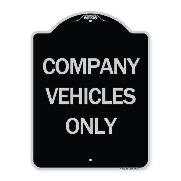 Signmission Company Vehicles Only Heavy-Gauge Aluminum Architectural Sign, 24" x 18", BS-1824-24242 A-DES-BS-1824-24242 - main